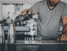 Tablet Screenshot of cocktailacademyla.com